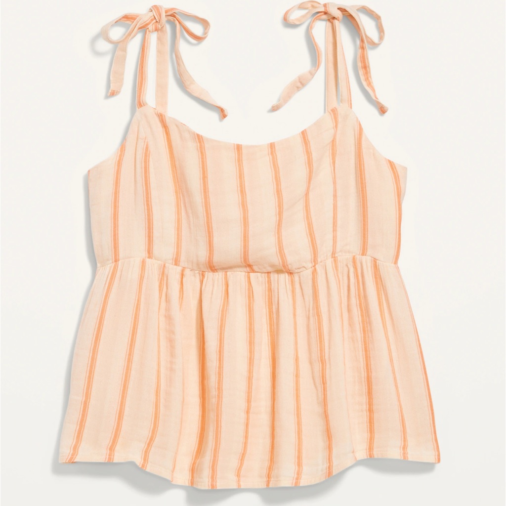 Old Navy Tie-Strap Waist-Defined Swing Cami